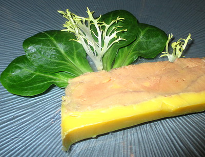 Foie gras marbr, cuit maison