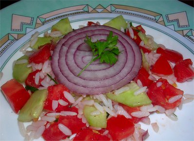 Salade Riz - Tomate - Concombre