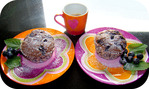 Muffins au Chocolat et Myrtilles -- 09/09/09