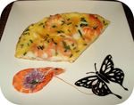 Omelette aux Crevettes roses -- 02/06/09